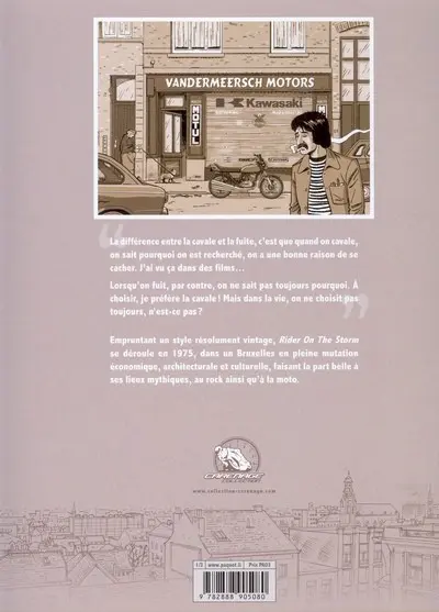 Verso de l'album Rider on the storm Tome 1 Bruxelles