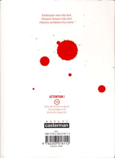 Verso de l'album Rouge bonbon