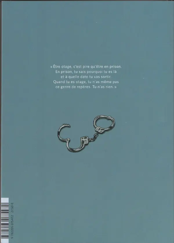 Verso de l'album S'enfuir Récit d'un otage