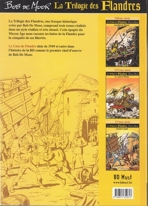 Verso de l'album La Trilogie des Flandres Tome 3 Conrad le Hardi