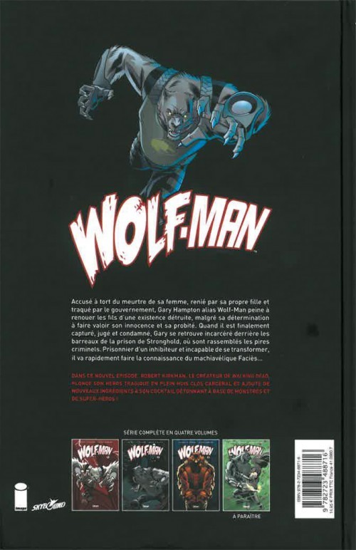 Verso de l'album Wolf-man Tome 4