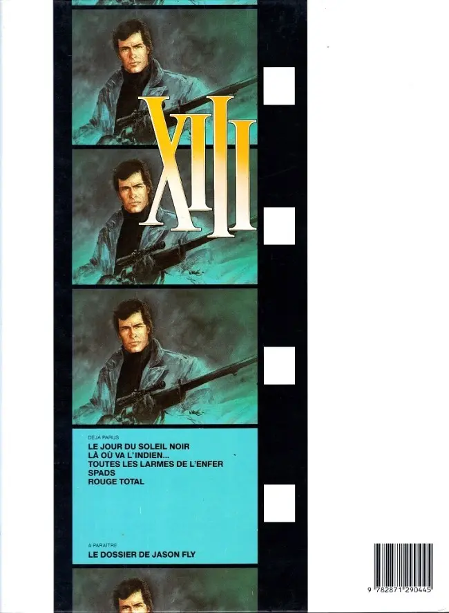 Verso de l'album XIII Tome 5 Rouge total
