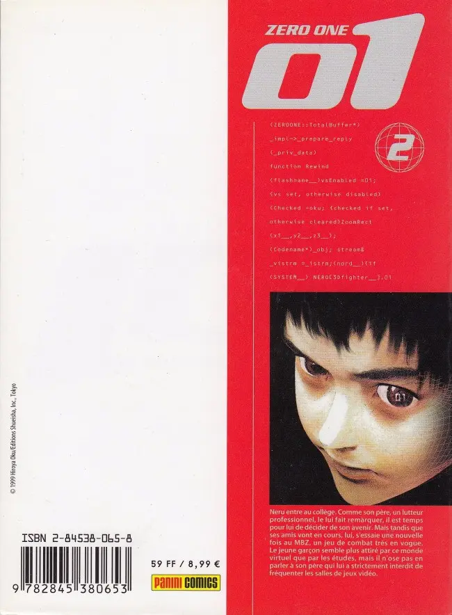 Verso de l'album Zero One 2