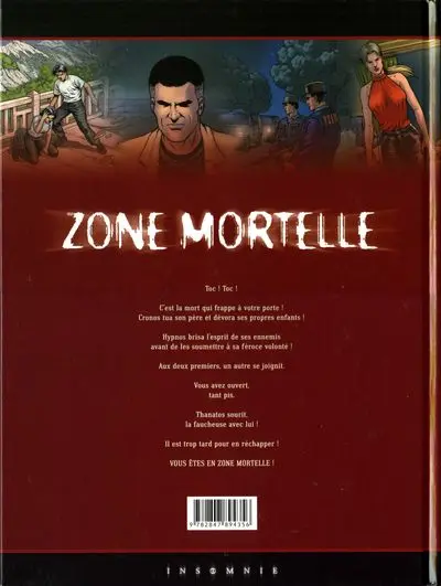 Verso de l'album Zone mortelle Tome 3 Thanatos