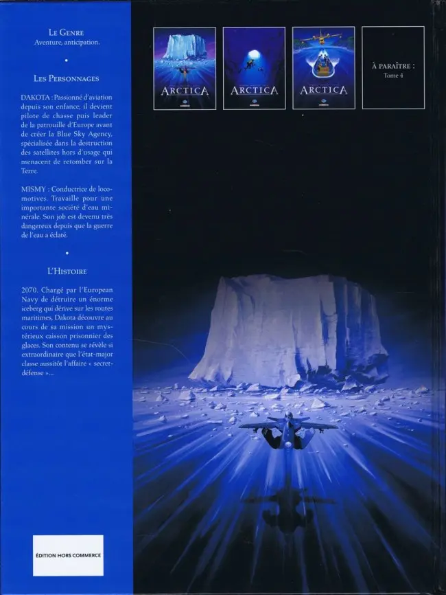 Verso de l'album Arctica Tome 1 Dix mille ans sous les glaces