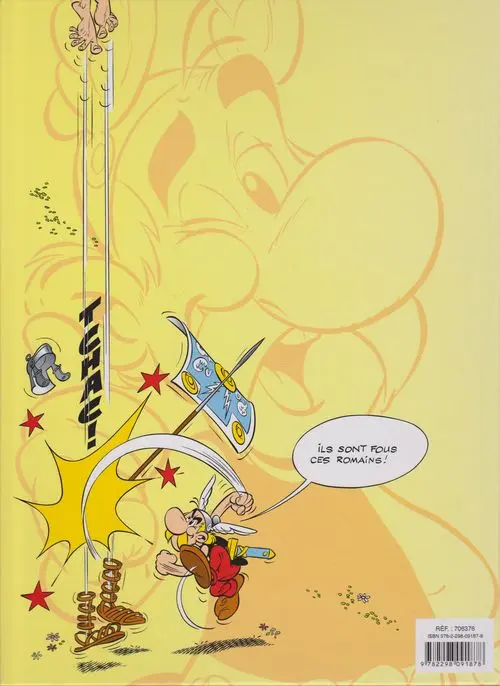 Verso de l'album Astérix Tomes 17 et 18 Le domaine des dieux / Les lauriers de César