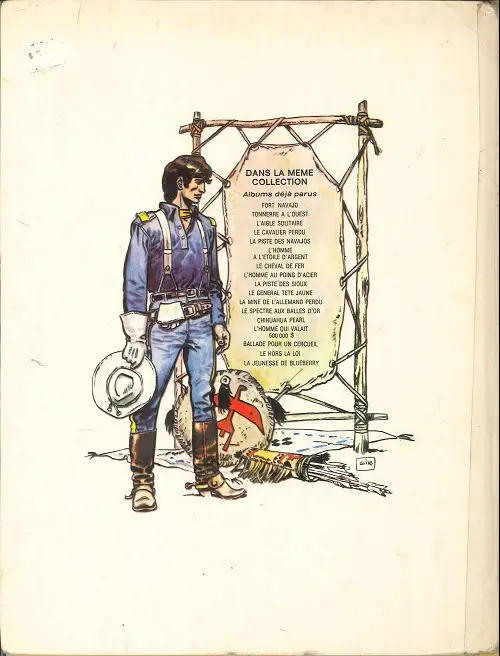 Verso de l'album Blueberry Tome 8 L'homme au poing d'acier