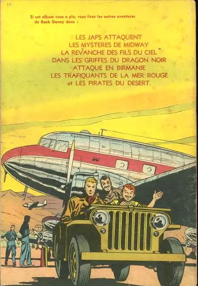 Verso de l'album Buck Danny Tome 4 Tigres Volants