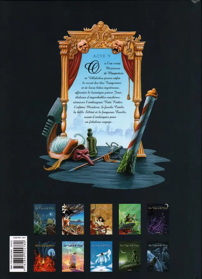 Verso de l'album De Cape et de Crocs Tome 5 Jean Sans Lune