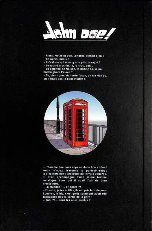 Verso de l'album John Doe ! Tome 3 London Pepperoni