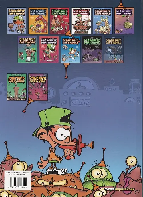 Verso de l'album Kid Paddle Tome 9 Boing ! Boing ! Bunk !