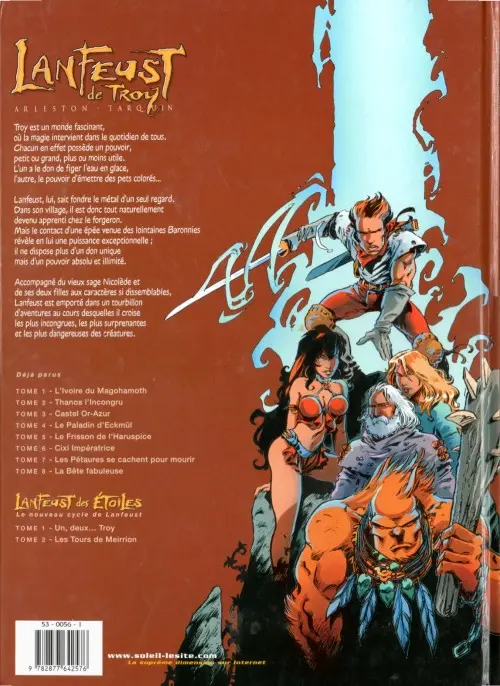 Verso de l'album Lanfeust de Troy Tome 1 L'Ivoire du Magohamoth