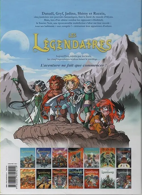 Verso de l'album Les Légendaires Tome 4 Le réveil du Kréa-Kaos