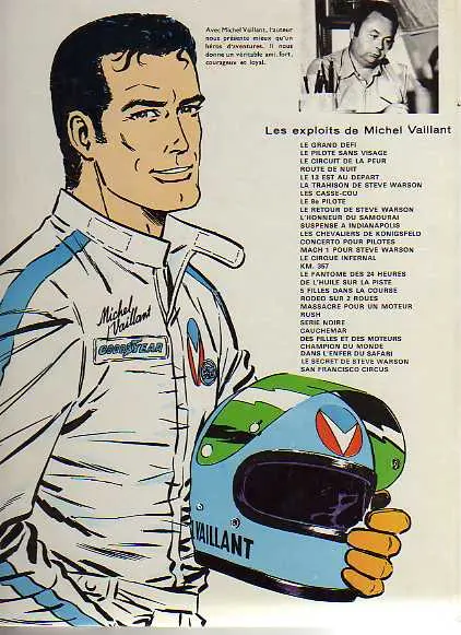 Verso de l'album Michel Vaillant Tome 3 Le circuit de la peur