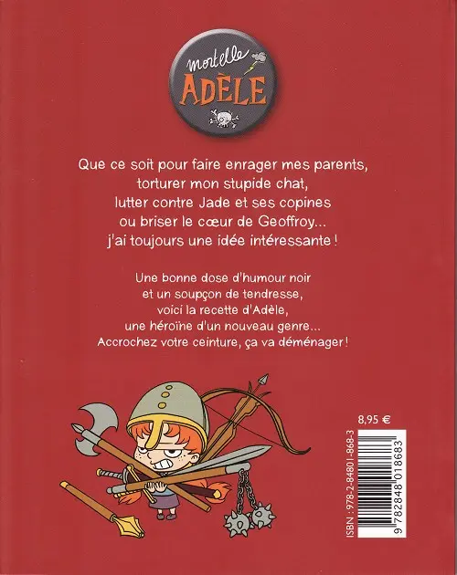 Verso de l'album Mortelle Adèle Tome 2 L'enfer, c'est les autres