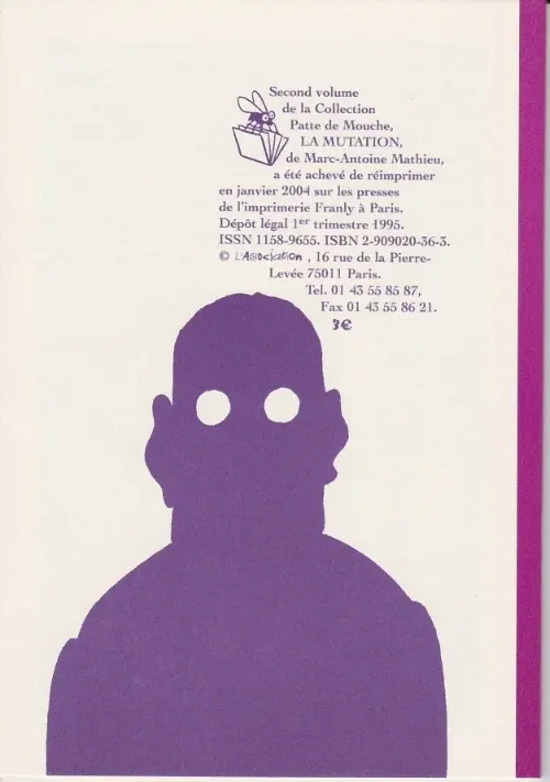 Verso de l'album La Mutation