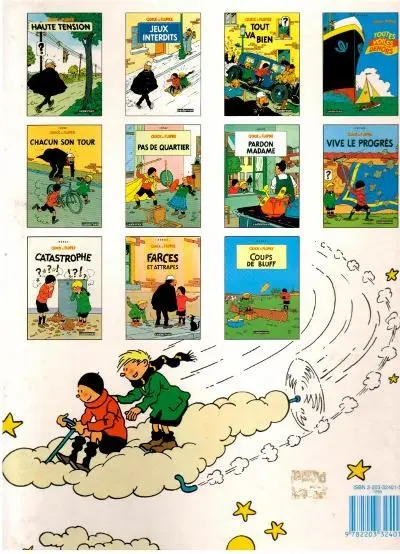 Verso de l'album Quick et Flupke - Gamins de Bruxelles Tome 2 Jeux interdits