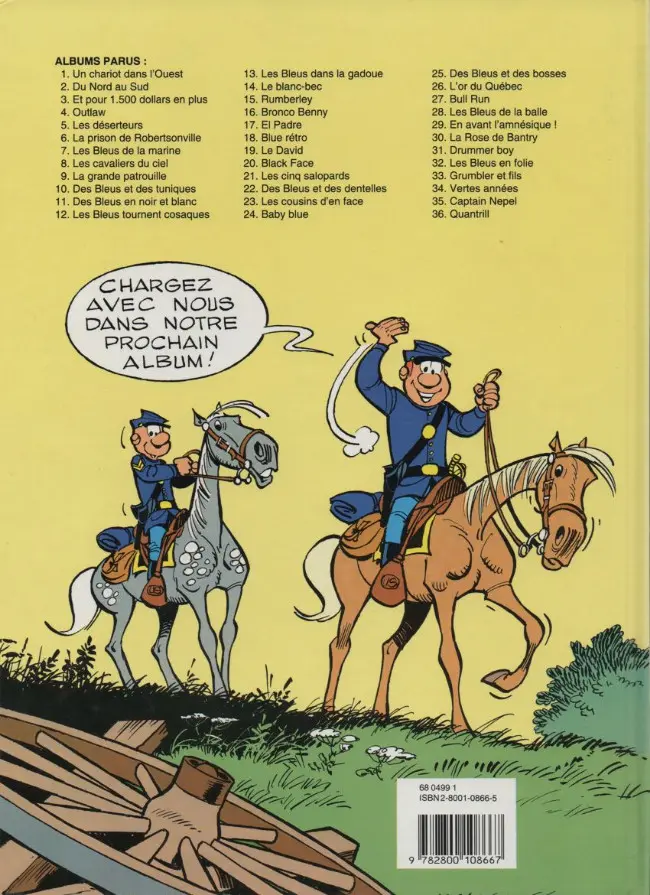 Verso de l'album Les Tuniques Bleues Tome 9 La grande patrouille