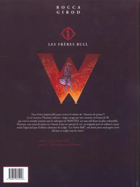 Verso de l'album Wanted Tome 1 Les frères Bull