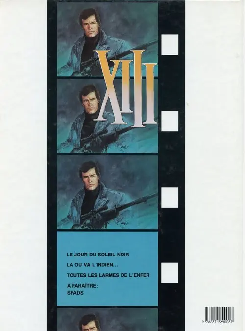 Verso de l'album XIII Tome 3 Toutes les larmes de l'enfer