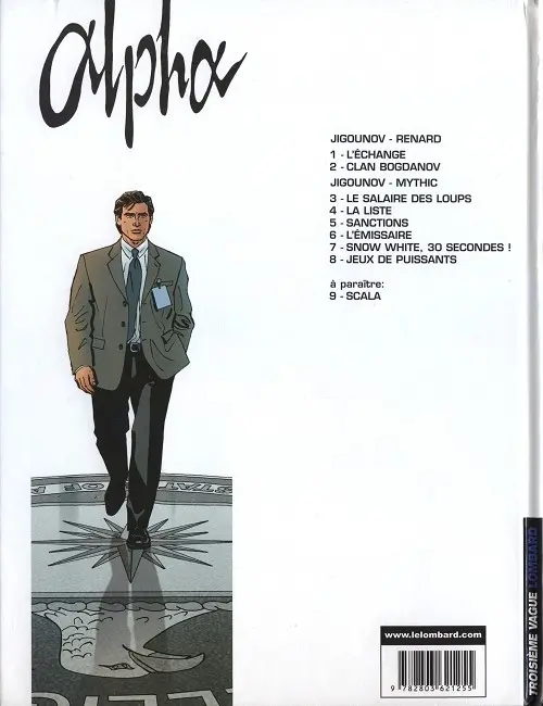 Verso de l'album Alpha Un agent à Moscou