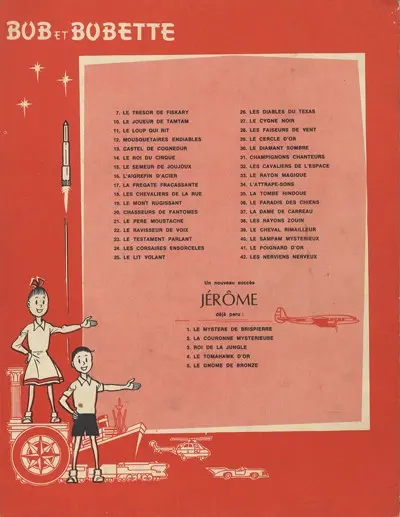 Verso de l'album Bob et Bobette Tome 42 Les Nerviens nerveux