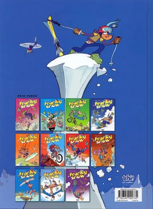 Verso de l'album Franky Snow Tome 12 L'effet papillon