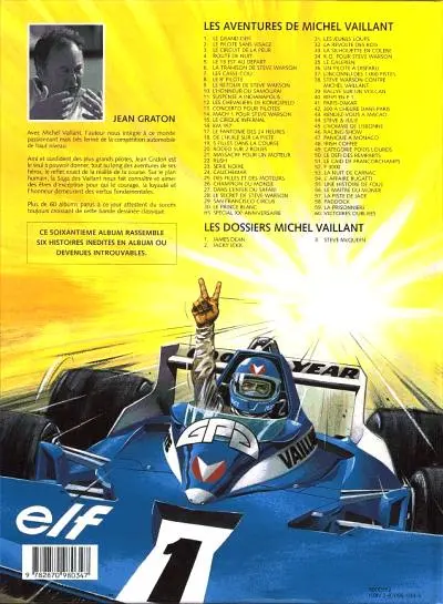 Verso de l'album Michel Vaillant Tome 60 Victoires oubliées