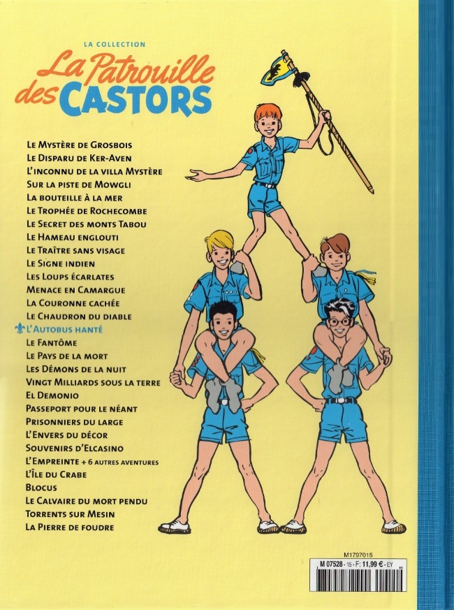 Verso de l'album La Patrouille des Castors La collection - Hachette Tome 15 L'autobus hanté