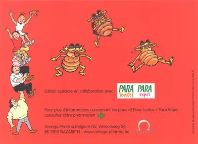 Verso de l'album Bob et Bobette (Publicitaire) Le pou malin