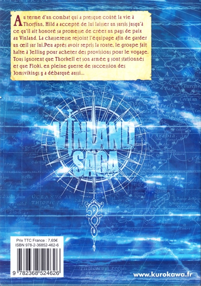 Verso de l'album Vinland Saga Volume 18