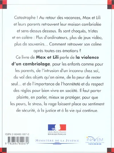 Verso de l'album Ainsi va la vie Tome 68 La maison de Max et Lili a été cambriolée