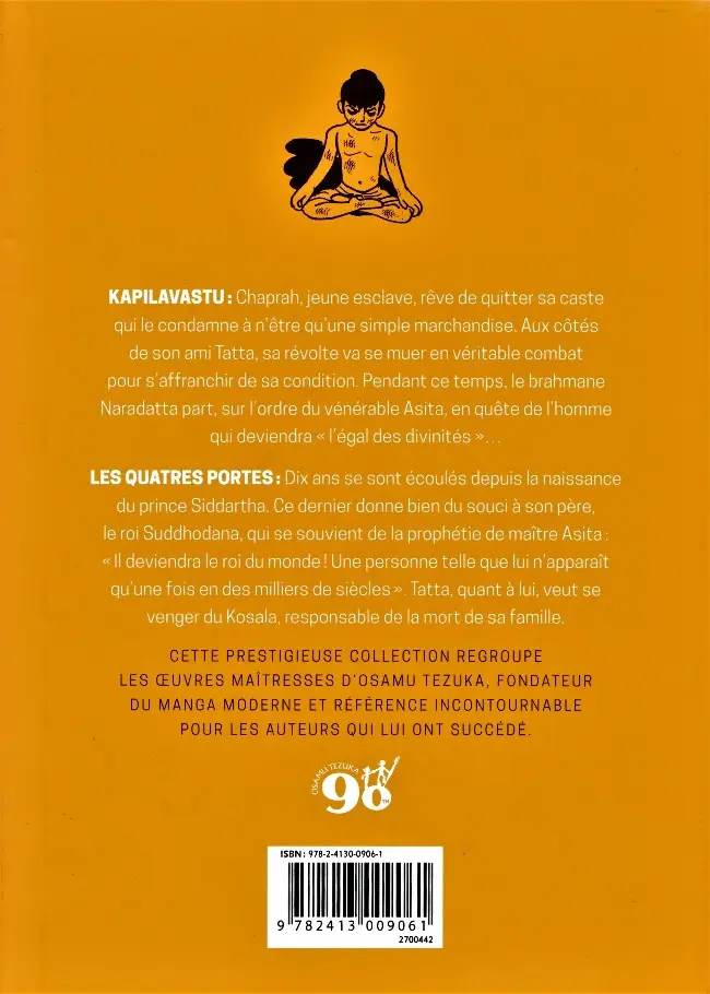 Verso de l'album Bouddha - La Vie de Bouddha Volume 1