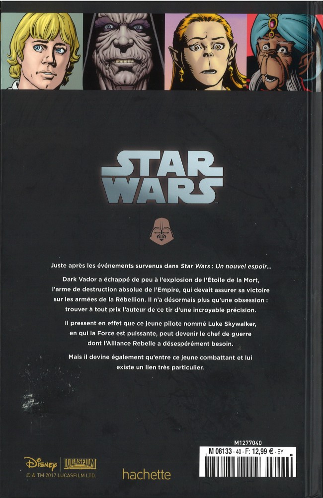 Verso de l'album Star Wars - Légendes - La Collection Tome 40 Le Côté Obscur - III. La Quête de Vador