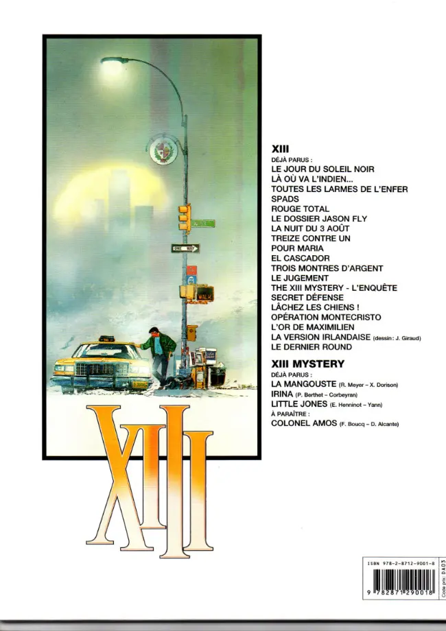 Verso de l'album XIII Tome 2 Là où va l'indien