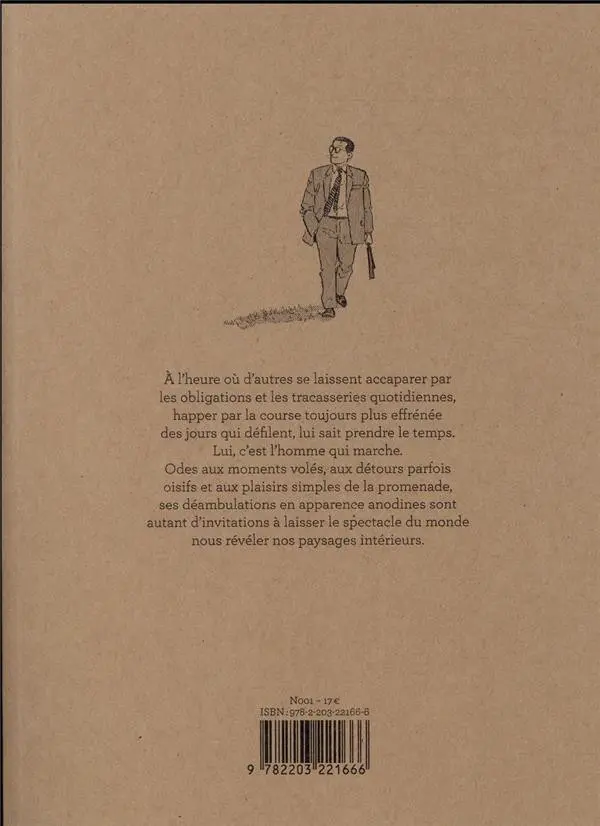 Verso de l'album L'Homme qui marche