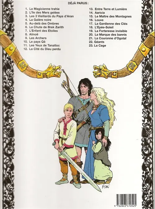 Verso de l'album Thorgal Tome 19 La Forteresse invisible