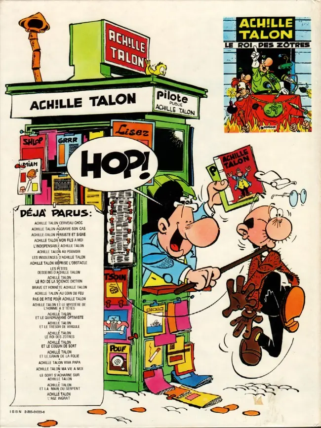 Verso de l'album Achille Talon Tome 15 Achille Talon et le quadrumane optimiste