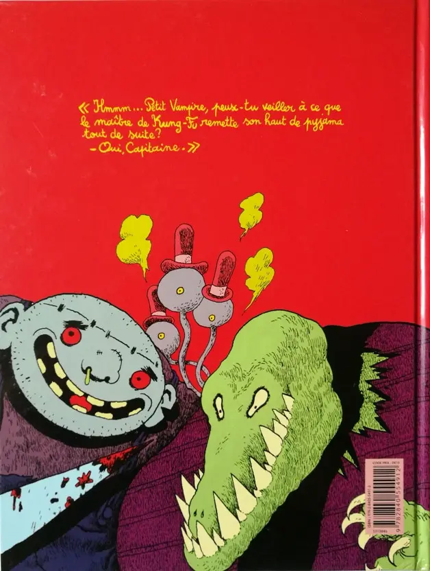 Verso de l'album Petit vampire Tome 2 Petit vampire fait du kung-fu !