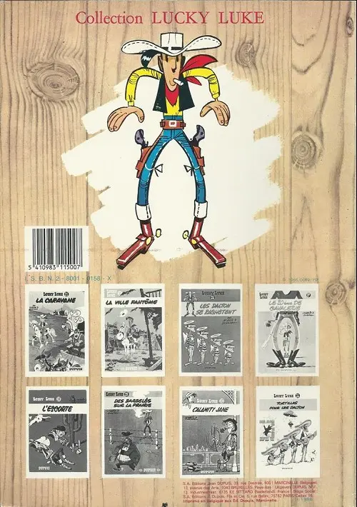 Verso de l'album Lucky Luke Tome 19 Les rivaux de Painful Gulch