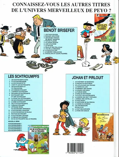 Verso de l'album Benoît Brisefer Tome 9 L'île de la désunion