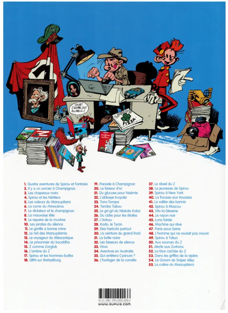 Verso de l'album Spirou et Fantasio Tome 14 Le prisonnier du Bouddha
