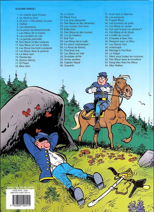 Verso de l'album Les Tuniques Bleues Tome 35 Captain Nepel