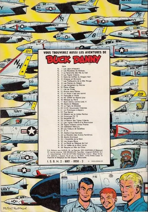 Verso de l'album Buck Danny Tome 21 Un prototype a disparu