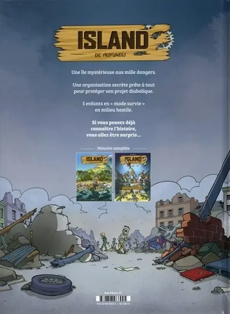 Verso de l'album Island Tome 2 De profondis