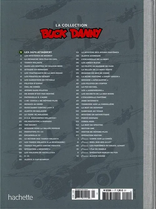Verso de l'album Buck Danny La collection Tome 1 Les japs attaquent