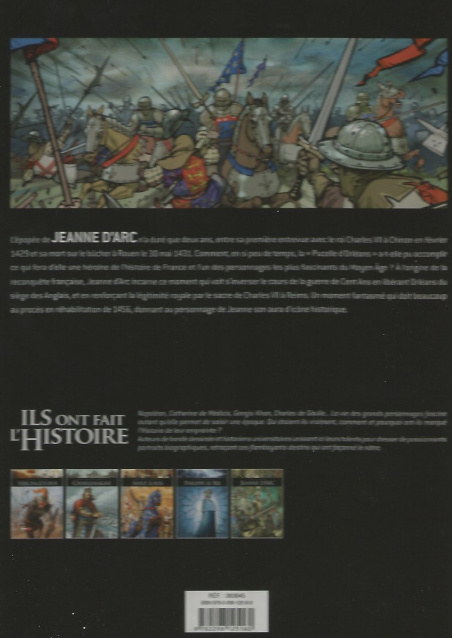Verso de l'album Ils ont fait l'Histoire Tome 14 Jeannne d'Arc