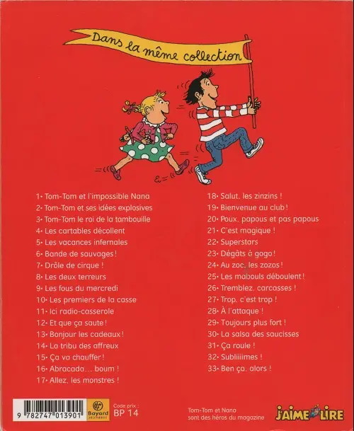 Verso de l'album Tom-Tom et Nana Tome 12 Et que ça saute !