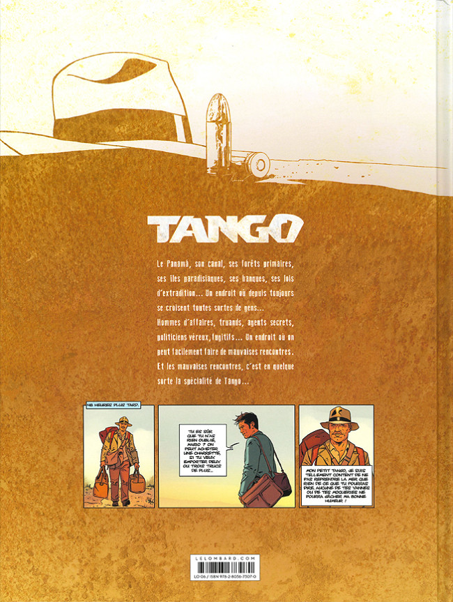 Verso de l'album Tango Tome 3 À l'ombre du Panama