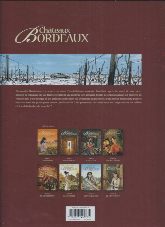 Verso de l'album Châteaux Bordeaux Tome 4 Les Millésimes
